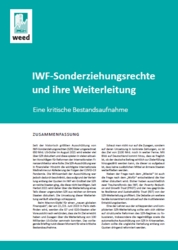 IWF-Sonderziehungsrechte und ihre Weiterleitung. Eine kritische Bestandsaufnahme