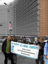 Aktion in Brüssel