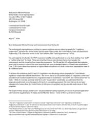Letter on TTIP Regulatory Cooperation